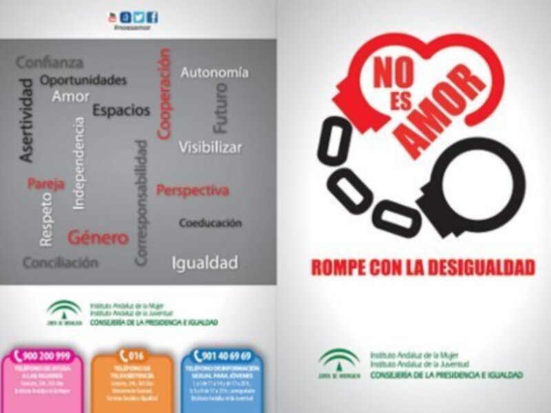 Igualdad previene la violencia de género entre jóvenes de Chipiona con la campaña No es amor. Rompe con la desigualdad  