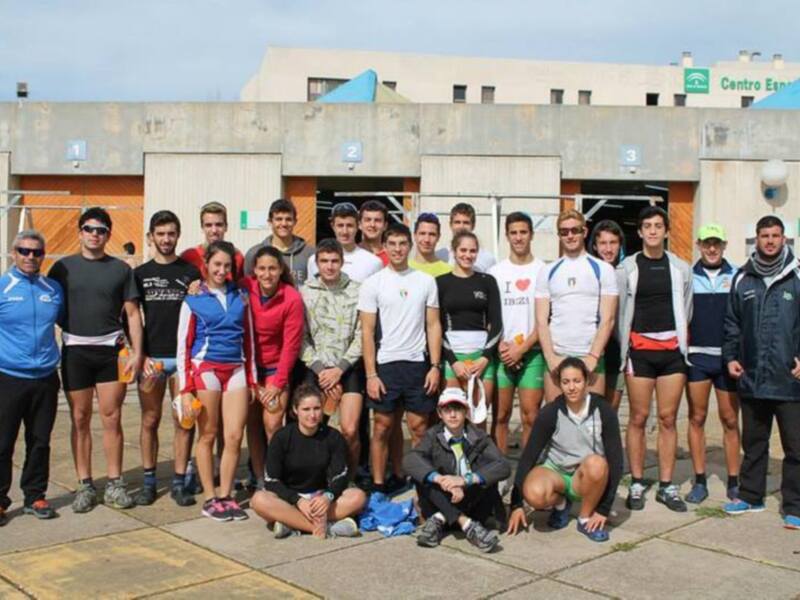 La selección andaluza juvenil de remo, de concentración