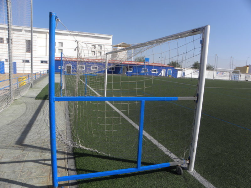 Deportes moderniza la estructura móvil de las porterías de fútbol 7 del Gutiérrez Amérigo