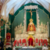 Provincia de sevilla.  Magnifico Altar efímero de cultos al Stmo. Cristo de la Vera-cruz de Alcalá del Río.