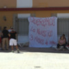 Los trabajadores del Hotel Virgen del Rocío en huelga para pedir el pago de las nóminas que se les adeudan desde junio.(Chipiona) 
