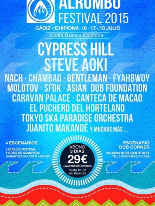 Nuevas confirmaciones para el cartel de Alrumbo Festival 2015 que se presentó la pasada semana en Madrid.(Chipiona) 