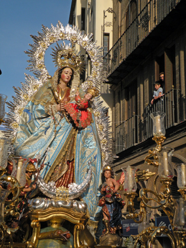 Sevilla.La Salud Reinó en el barrio sevillano de la Costanilla