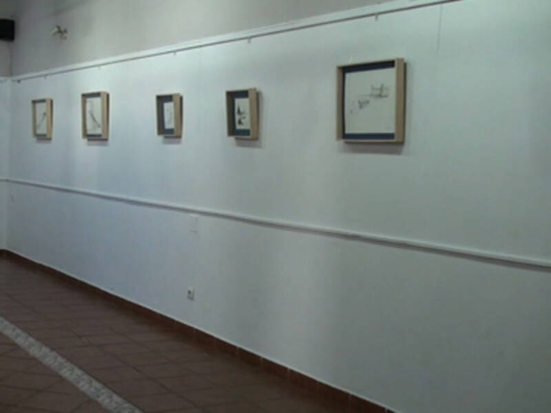 Alejandro Caraballo expone sus nuevas acuarelas con Chipiona como protagonista en la sala del colectivo Espacio Vacío en el Chusco. 