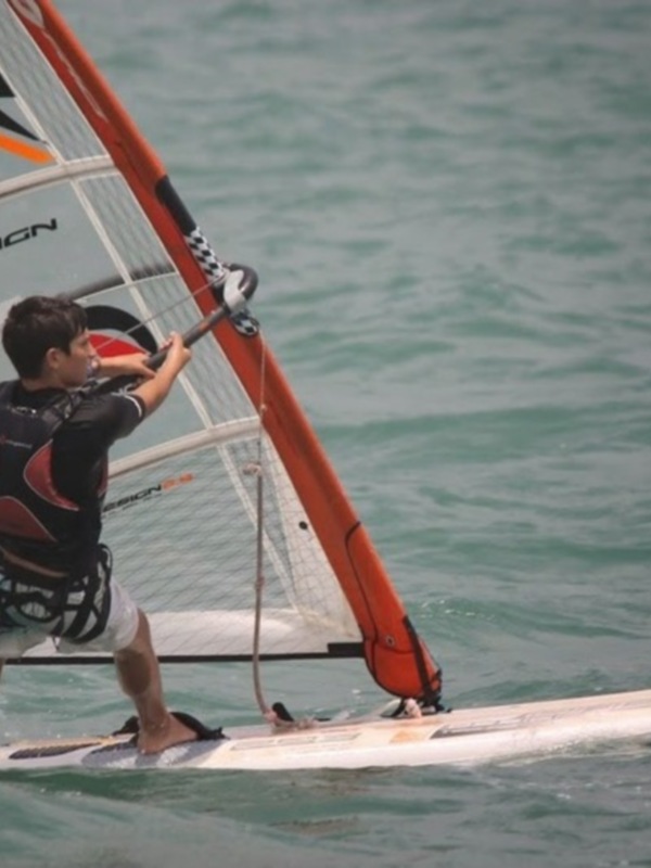 Fernando Repiso, en el Campeonato del Mundo de la clase Techno