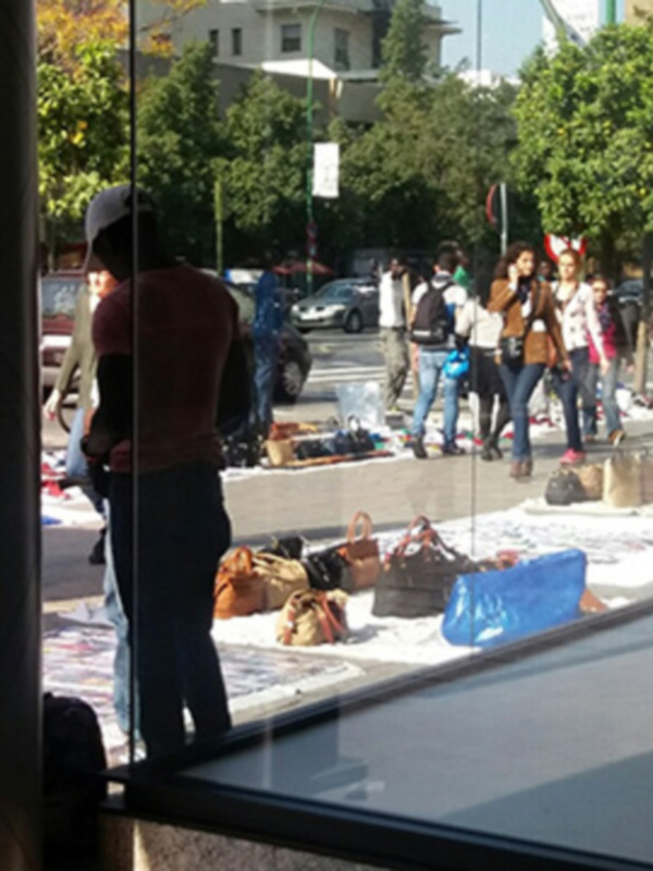 La venta ambulante en Sevilla.