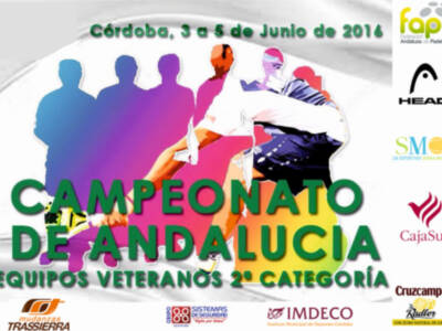 Doble presencia sevillana en el Cto. de Andalucía de pádel de veteranos por equipos de Segunda