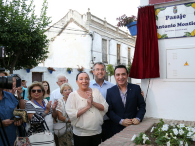 El pintor malagueño Antonio Montiel es reconocido en Estepona con un pasaje que lleva su nombre