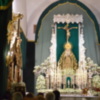 XLV Aniversario de la Coronación Canónica de la Virgen de las Angustias de Alcalá del Río en su altar de cultos.