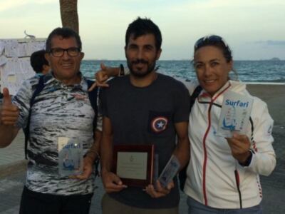 La flota de windsurf del Club Náutico se exhibe en el Nacional del Mar Menor