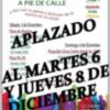 Izquierda Unida pospone las jornadas “Cultura a pie de calle” a los días 6 y 8 a causa de la previsión de lluvia