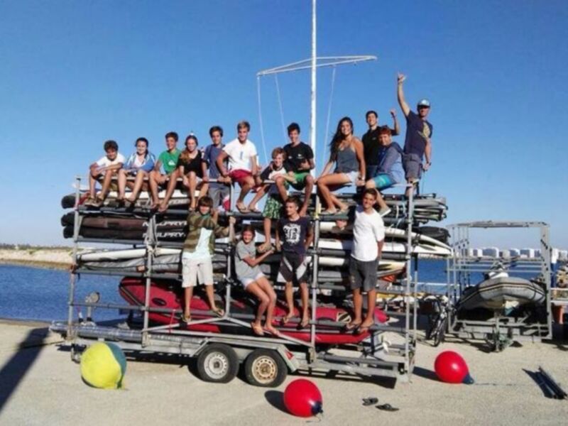 Desembarco del Náutico Sevilla en la Regata de Año Nuevo