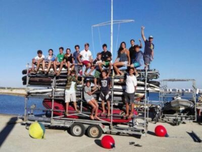 Desembarco del Náutico Sevilla en la Regata de Año Nuevo