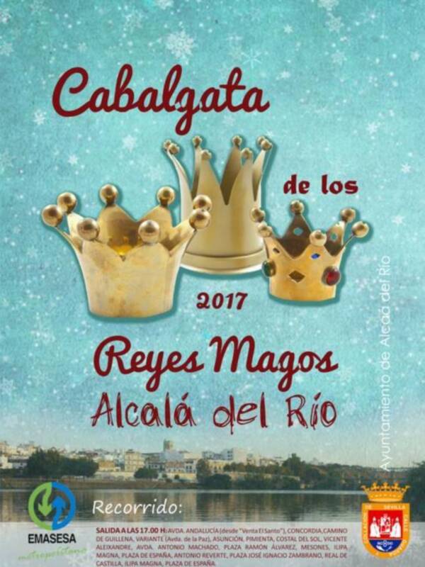 Alcalá del Río espera a sus majestades los Reyes de la ilusión.