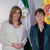 La presidenta de la Junta de Andalucía Susana Díaz recibió en el Palacio de San Telmo a una representación de la Abogacía española