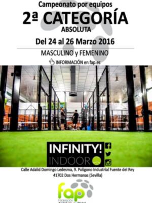 El Campeonato de Andalucía absoluto de pádel por equipos de Segunda Categoría, en Sevilla