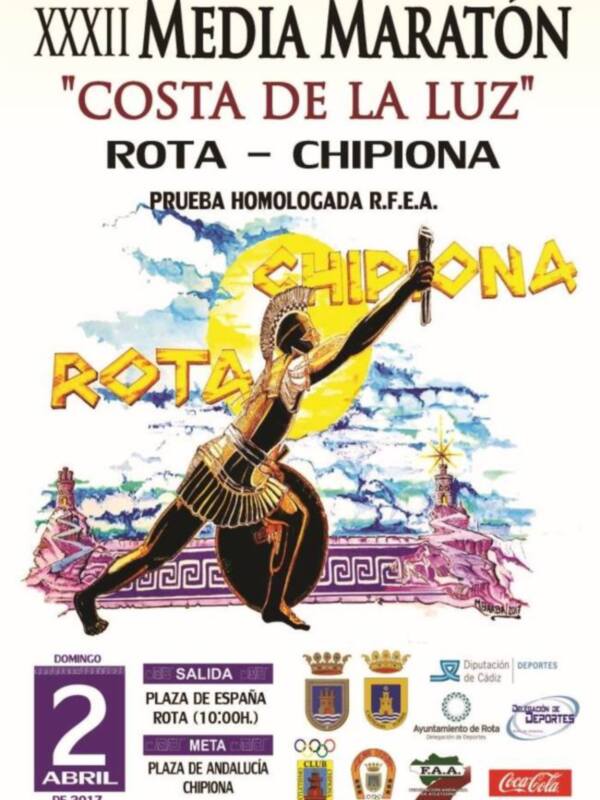 350 inscritos para la Media Maratón Costa de la Luz que se disputa este domingo con final en Chipiona