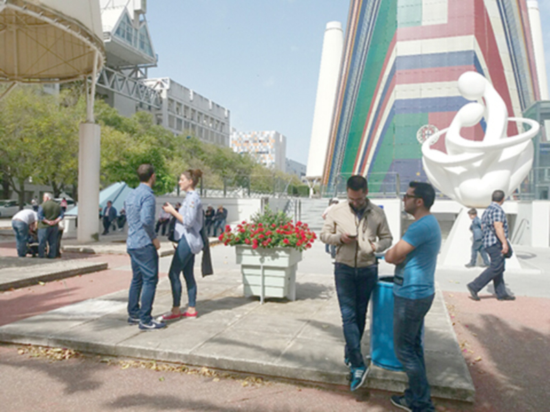 Gran afluencia de visitantes al recinto de Cartuja donde se celebró la EXPO92