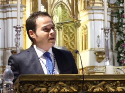 José Carlos Navas ofreció el sábado un pregón el Rocío muy mariano en el que rememoró sus vivencias desde niño