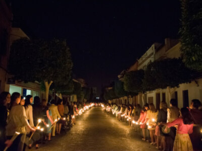 Procesión de los titulares de la Hermandad de la Vera-cruz Ilipense.