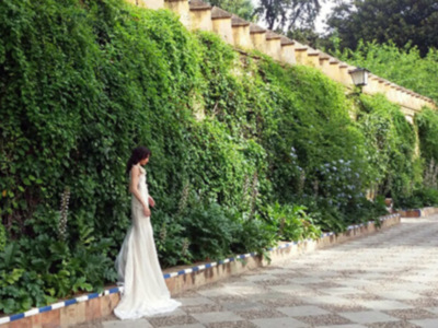 Novia en los Jardines de Murillo