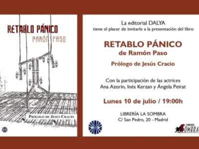 Este lunes 10 de julio, a las 19:00h, en la Librería La Sombra de Madrid ( Calle San Pedro, 20-Barrio de Las Letras), se presentará la edición de RET