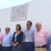 Azulejo conmemorativo para El Cid y 'Madroñito' en la Plaza de Toros de Santander