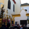 El barrio macareno con la procesión de la Virgen del Carmen de San Gil.
