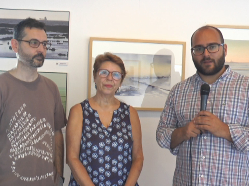 La sala del Castillo acoge la exposición 'Acuagrafías y fotorelas' de Carmen Sánchez y Jorge Burgos