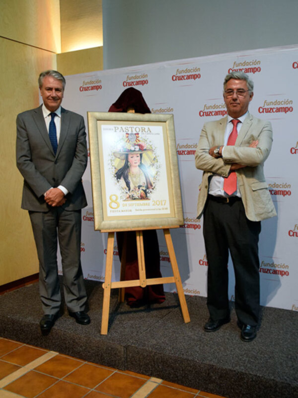 Javier Jiménez Sánchez-Dalp pintor el cartel de la Pastora de  Cantillana.