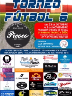 Convocado el Torneo Fútbol 6