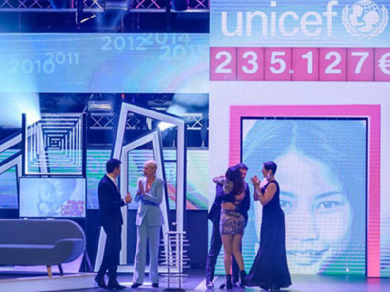 La Gala de Canal Sur de apoyo a Unicef recauda 235.127 euros