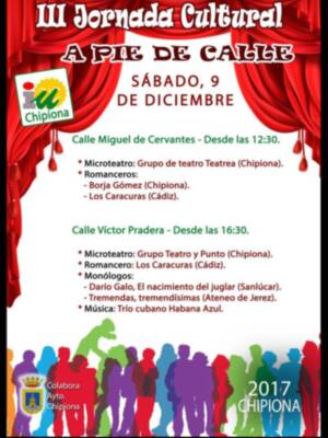 Las artes escénicas protagonizarán la tercera edición de las jornadas 'Cultura a pie de calle' promovidas por Izquierda Unida
