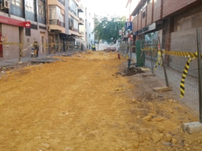 Calle Arcos en obras