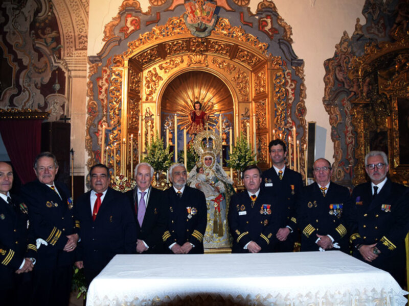 Una Delegación de RLNE celebró el hermanamiento con la hermandad de la Virgen del Mar de Sevilla patrona de Almería.