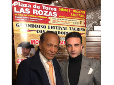 Enrique Ponce en la presentación del festival de Morenito de Maracay