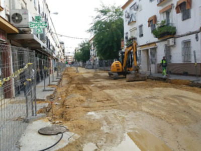 Las lluvias ralentizan las obras en la ciudad