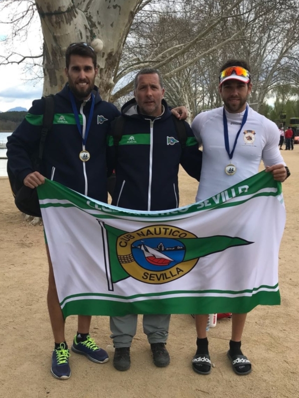 Póquer de medallas para el Náutico Sevilla en el Open de Primavera de remo