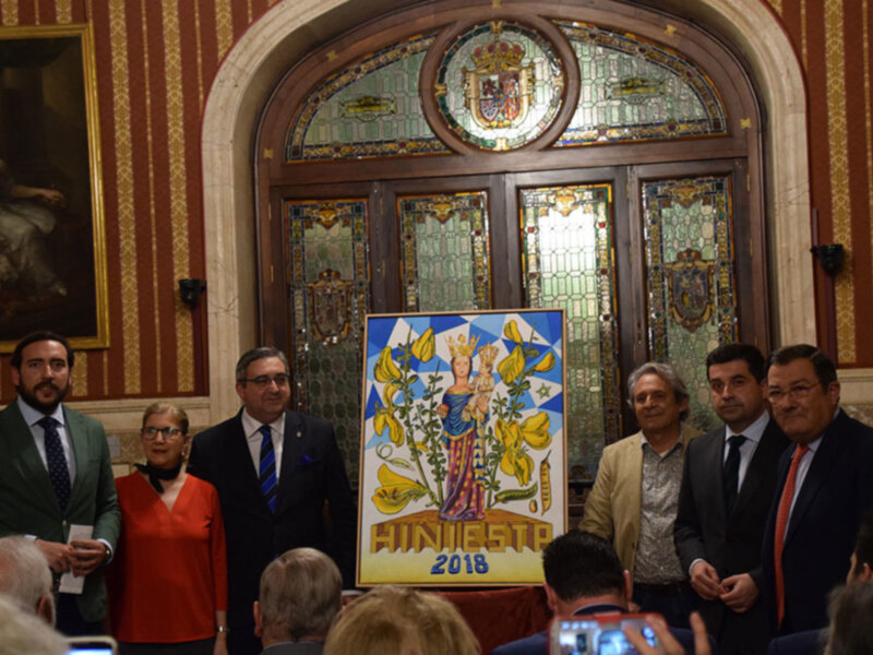 El Cartel de la Salida extraordinaria de la Virgen de la Hiniesta Gloriosa es obra de Patricio Cabrera.