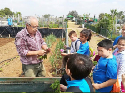 Primavera escolar en los huertos urbanos