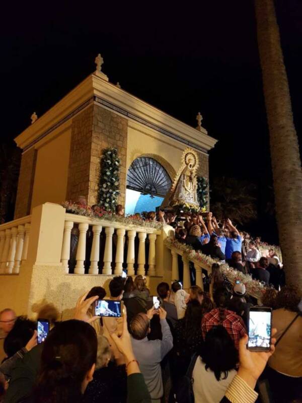 Nuestra Señora de Regla del Pinar se encuentra desde ayer en el Humilladero donde hoy se celebrará la ofrenda floral