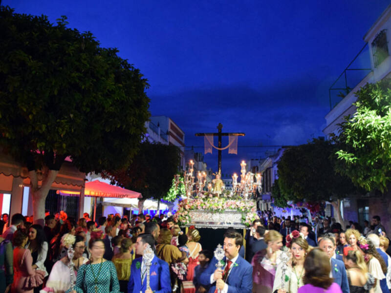 Fiesta de la Santa Vera-cruz en Alcalá del Río de la Provincia de Sevilla.