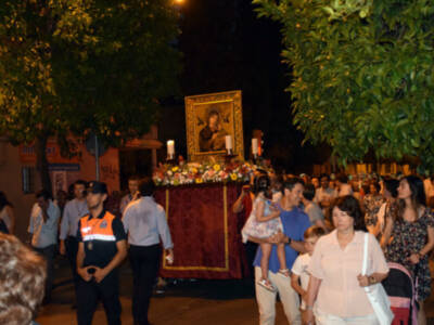 El  Icono bizantino  de la Virgen partió de la Parroquia del Divino Redentor de Sevilla.