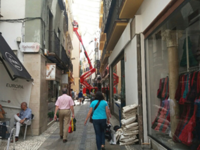 Toldos y lonas en el centro de Sevilla