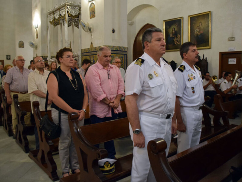 La feligresía de San Román presenció el pregón de Ángel Solís.
