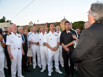 Más de dos hora duró la travesía por el Guadalquivir  el día de la Virgen del Carmen.