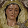 El blanco de la Virgen de las Tristezas de la Hermandad de la Vera+cruz.