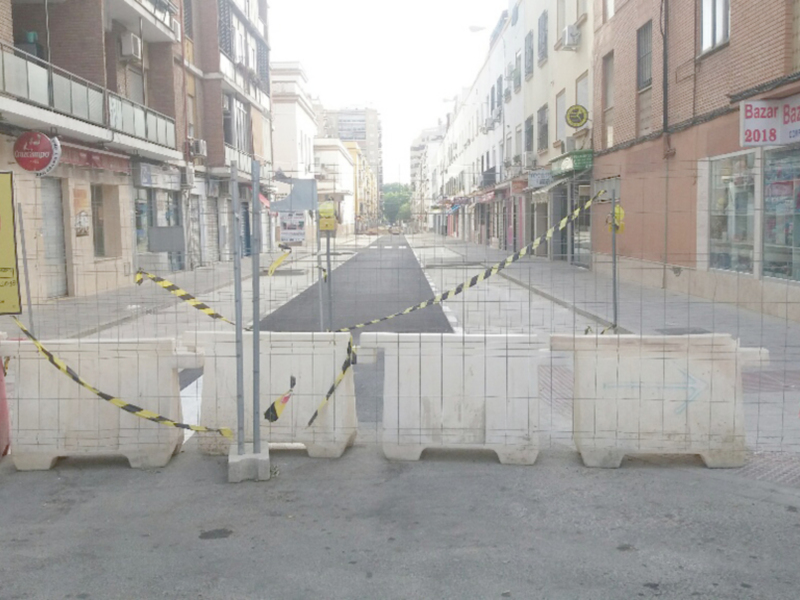 Se cumplen 12 meses de la obra del colector de EMASESA en Los Remedios