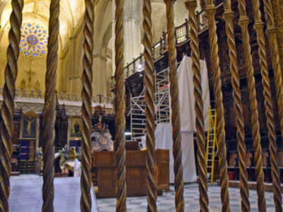 Manuel Pedro Franco a comente los trabajos preventiva en la sillería de la Catedral hispalense