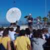Escolares de Chipiona participan en una actividad de observación solar con el Aula del Cielo